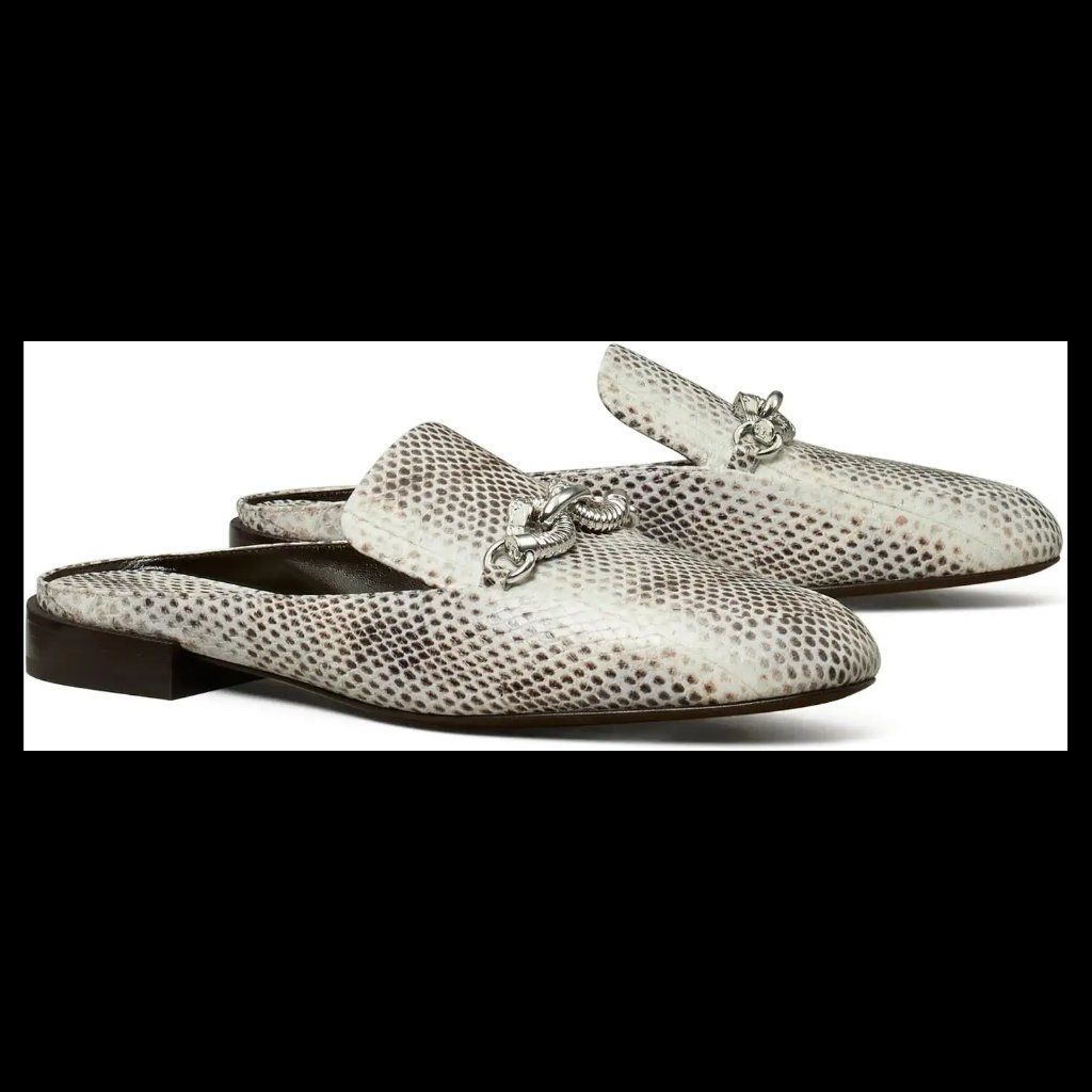 Nib Tory Burch Jessa Backless Loafers In Lavender Rocci